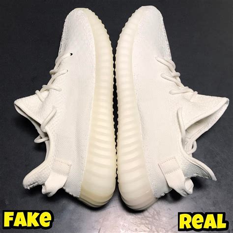 adidas yeezy fake vs real white